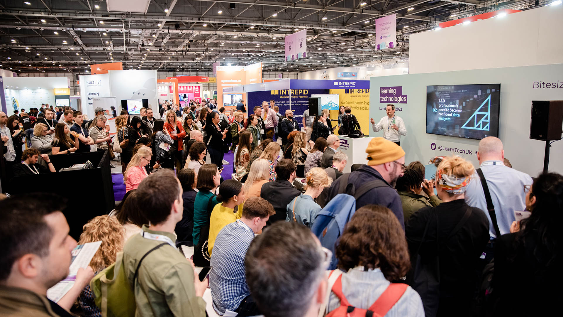 Free-to-attend seminars across eleven exhibition theatres and two learning zones